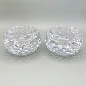 Vintage Waterford Cut Crystal Ashtray Set